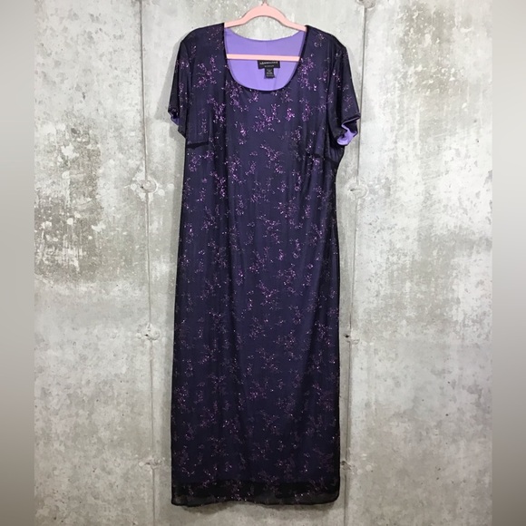 Connected Apparel Womens Maxi Dress Size 20W Sheer Floral Embroidered Whimsigoth - Picture 3 of 16
